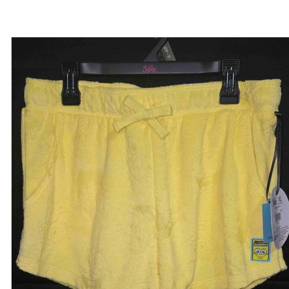 Justice x SpongeBob SquarePants Terry Cloth Shorts